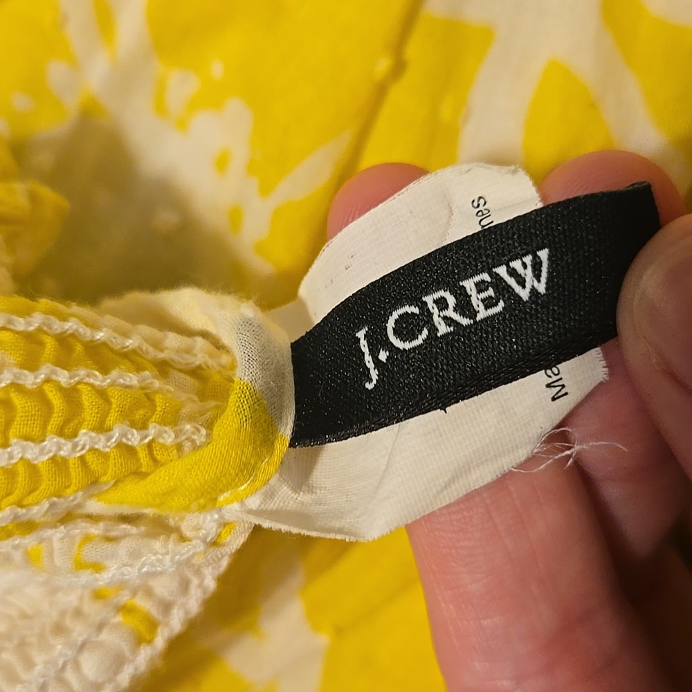 Jcrew Summer Spaghetti Strap Floral Yellow Dress As Seen On Sookie Stackhouse - Picture 5 of 10